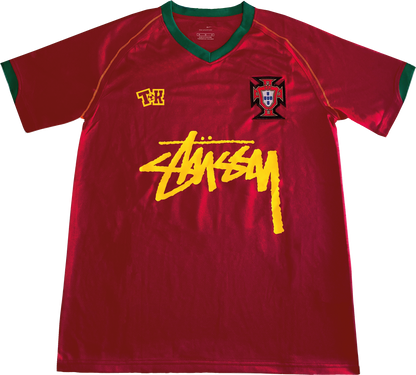 Camiseta de Portugal x Stussy Rojo