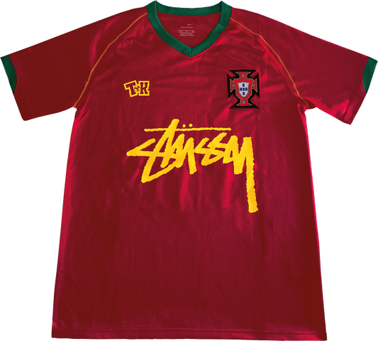 Camiseta de Portugal x Stussy Rojo