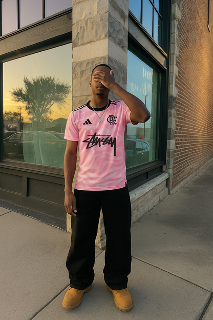 Camiseta del Flamengo x Stussy