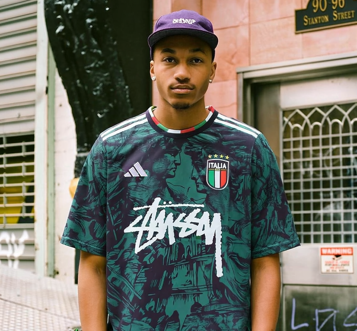 Camiseta de Italia x Stussy